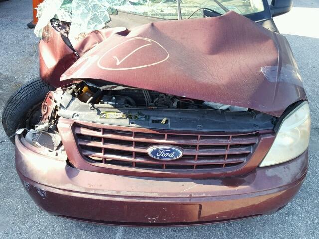 2FMZA51657BA13657 - 2007 FORD FREESTAR S MAROON photo 7