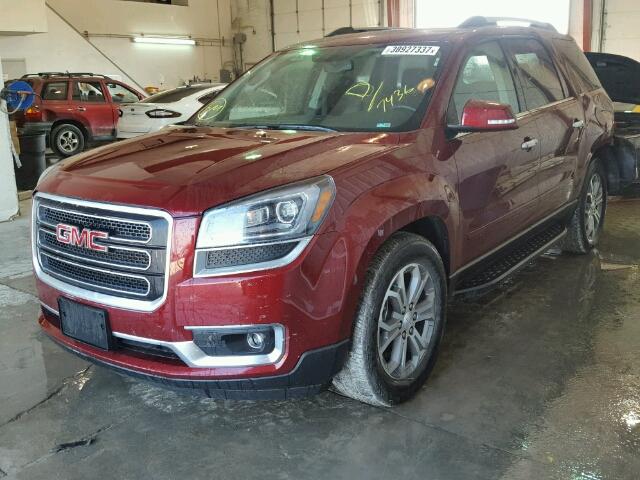 1GKKVRKD4FJ377436 - 2015 GMC ACADIA SLT RED photo 2