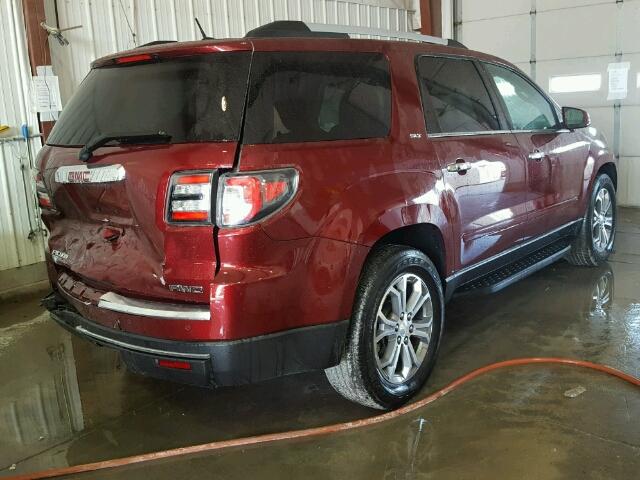 1GKKVRKD4FJ377436 - 2015 GMC ACADIA SLT RED photo 4