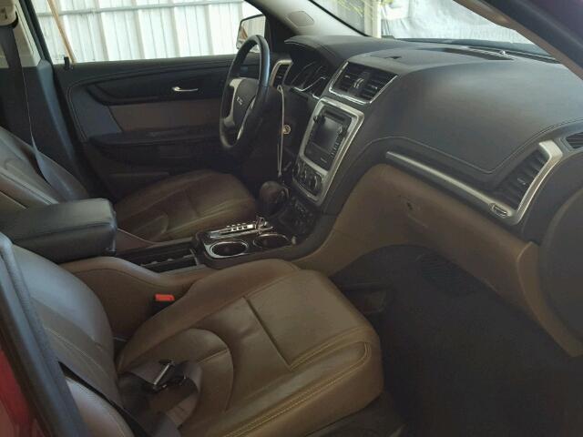 1GKKVRKD4FJ377436 - 2015 GMC ACADIA SLT წითელი ფოტო 5