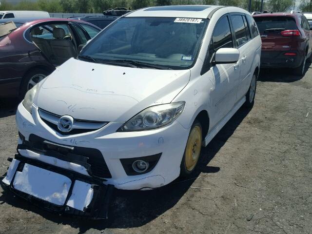 JM1CR293690329763 - 2009 MAZDA 5 WHITE photo 2