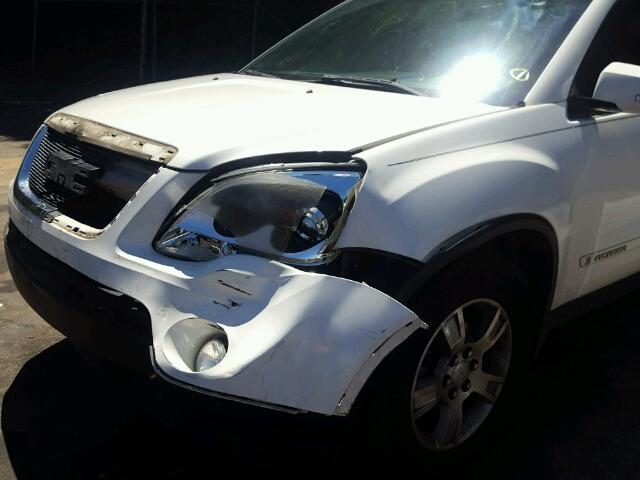 1GKEV33787J116444 - 2007 GMC ACADIA SLT თეთრი ფოტო 9