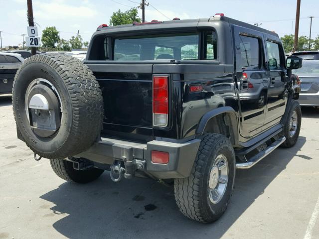 5GRGN22U46H121280 - 2006 HUMMER H2 SUT BLACK photo 4