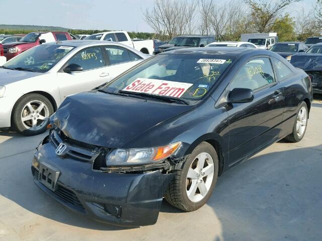 2HGFG12807H517238 - 2007 HONDA CIVIC EX შავი ფოტო 2