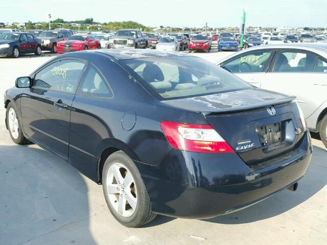 2HGFG12807H517238 - 2007 HONDA CIVIC EX შავი ფოტო 3