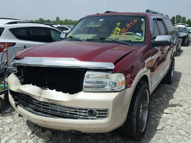 5LMFL27528LJ07021 - 2008 LINCOLN NAVIGATOR Bordeaux Foto 2