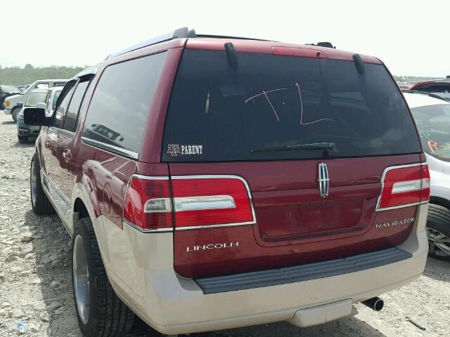 5LMFL27528LJ07021 - 2008 LINCOLN NAVIGATOR Bordeaux Foto 3