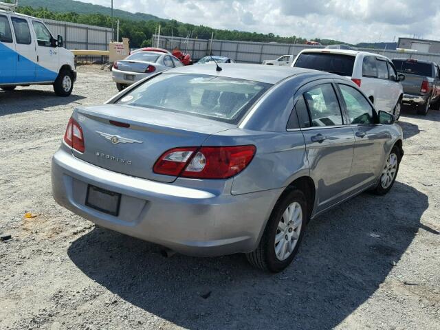 1C3LC46K57N621496 - 2007 CHRYSLER SEBRING GRAY photo 4