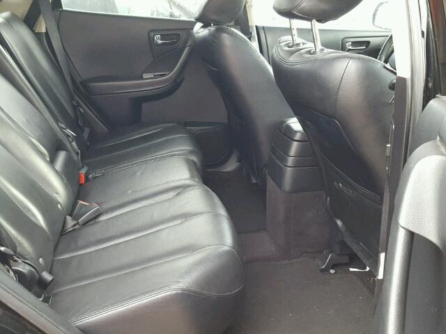 JN8AZ08TX6W410940 - 2006 NISSAN MURANO BLACK photo 6