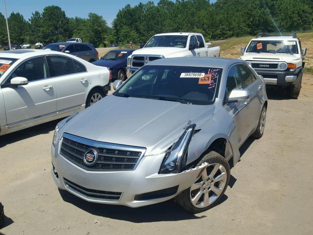 1G6AB5RXXD0133451 - 2013 CADILLAC ATS LUXURY SILVER photo 2