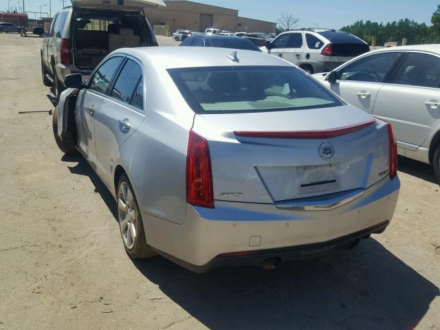 1G6AB5RXXD0133451 - 2013 CADILLAC ATS LUXURY SILVER photo 3