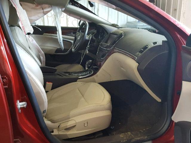 2G4GL5EX5E9187365 - 2014 BUICK REGAL RED photo 5