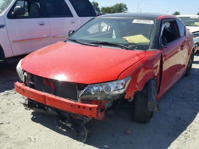 JTKJF5C71D3055319 - 2013 TOYOTA SCION TC 红色 照片 2