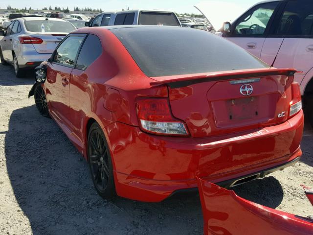 JTKJF5C71D3055319 - 2013 TOYOTA SCION TC 红色 照片 3