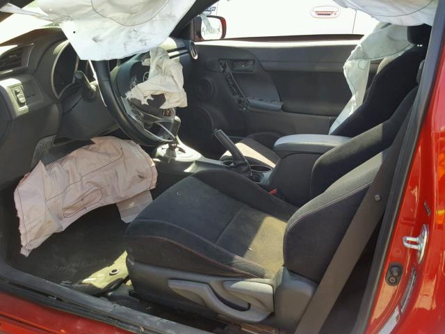 JTKJF5C71D3055319 - 2013 TOYOTA SCION TC 红色 照片 5