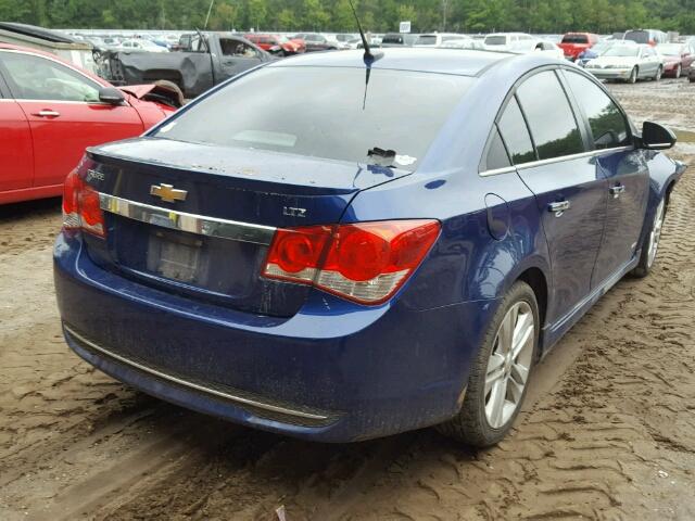 1G1PH5SC5C7379481 - 2012 CHEVROLET CRUZE LTZ BLUE photo 4