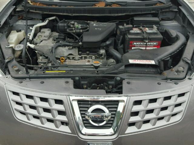 JN8AS58V09W431092 - 2009 NISSAN ROGUE S GRAY photo 7