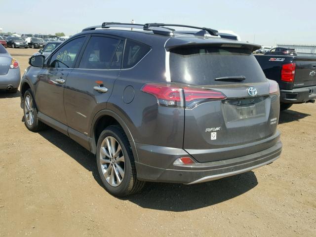 JTMDJREV3HD152379 - 2017 TOYOTA RAV4 HV LI GRAY photo 3