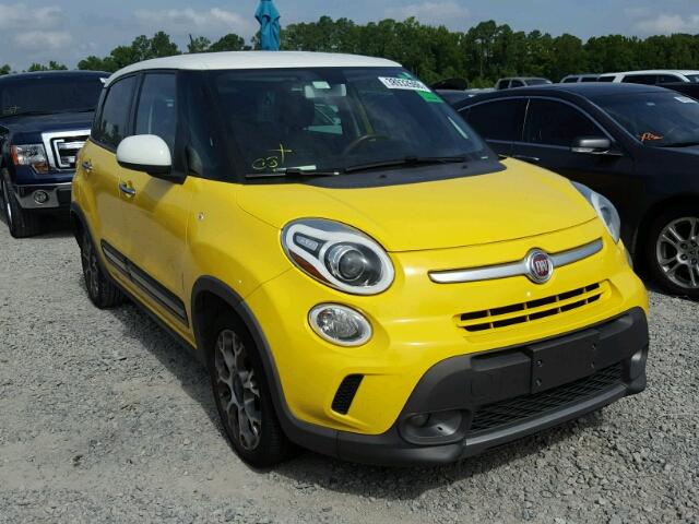 ZFBCFADH2EZ003568 - 2014 FIAT 500L TREKK YELLOW photo 1