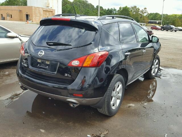 JN8AZ18U29W027884 - 2009 NISSAN MURANO S/S BLACK photo 4