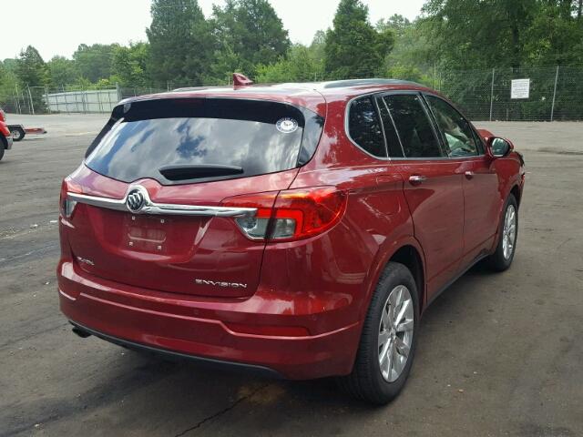 LRBFXBSA5HD196088 - 2017 BUICK ENVISION E RED photo 4