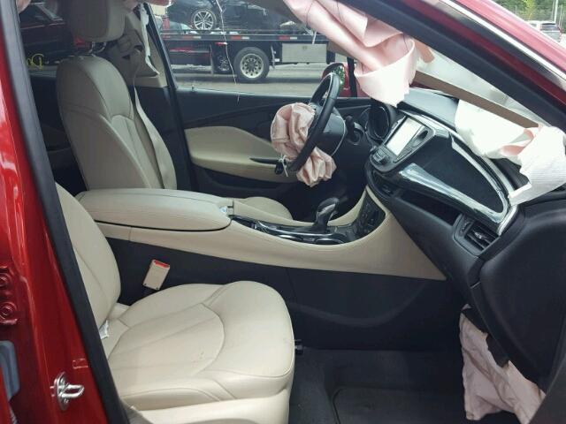 LRBFXBSA5HD196088 - 2017 BUICK ENVISION E RED photo 5