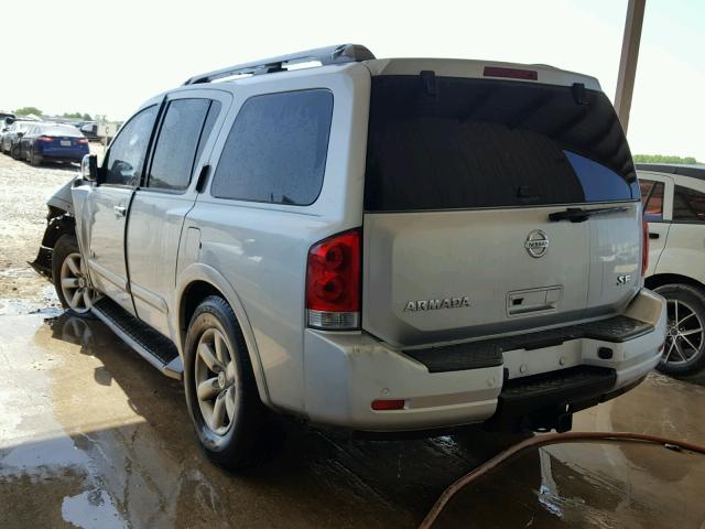 5N1BA08D98N602953 - 2008 NISSAN ARMADA SE SILVER photo 3