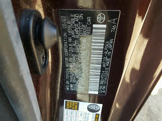 JTKDE167680231146 - 2008 TOYOTA SCION TC 紫色 照片 10