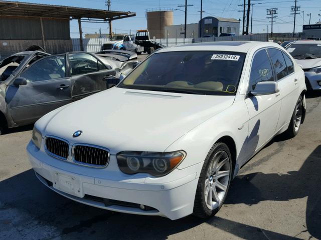 WBAGL63584DP73875 - 2004 BMW 745 I WHITE photo 2