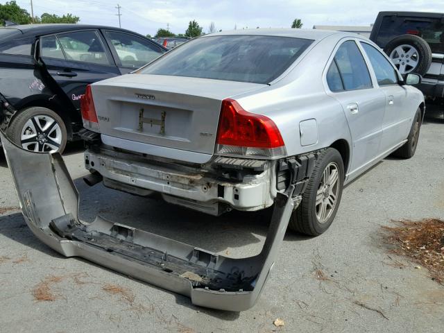 YV1RS592X52473669 - 2005 VOLVO S60 2.5T SILVER photo 4