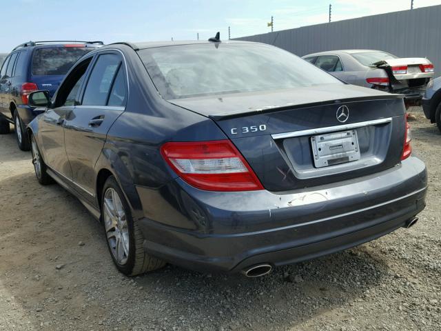 WDDGF56XX8R021398 - 2008 MERCEDES-BENZ C 350 BLUE photo 3