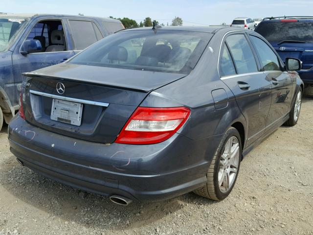 WDDGF56XX8R021398 - 2008 MERCEDES-BENZ C 350 BLUE photo 4