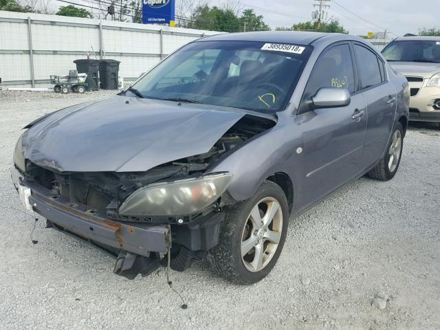 JM1BK12F951304360 - 2005 MAZDA 3 I GRAY photo 2