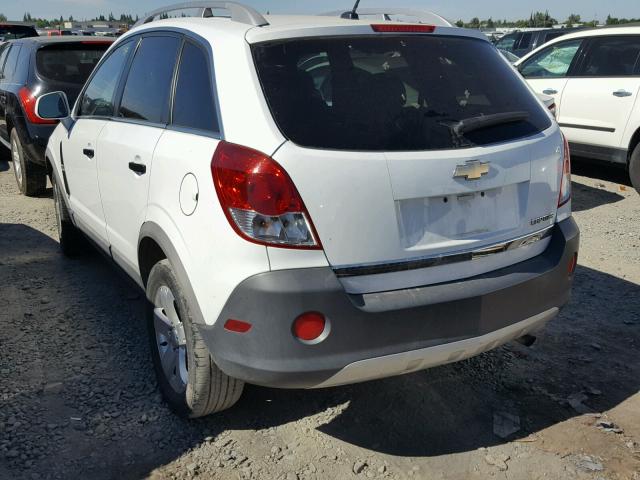 3GNAL2EKXCS625527 - 2012 CHEVROLET CAPTIVA SP WHITE photo 3