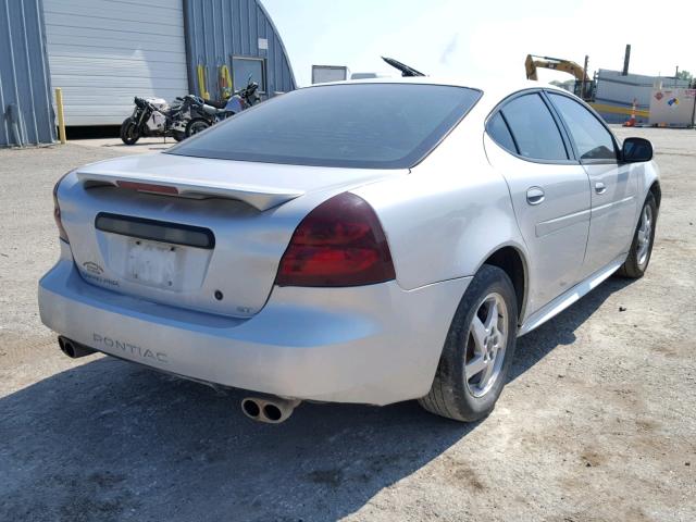 2G2WS522741124751 - 2004 PONTIAC GRAND PRIX GRAY photo 4