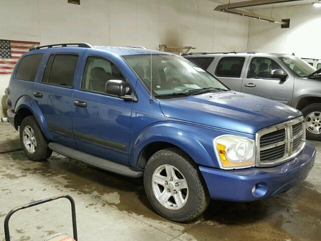 1D4HB48N35F597513 - 2005 DODGE DURANGO SL BLUE photo 1