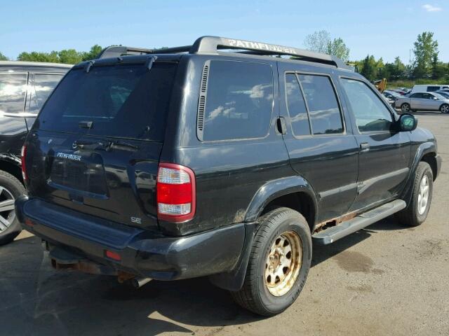 JN8DR09Y22W724356 - 2002 NISSAN PATHFINDER BLACK photo 4