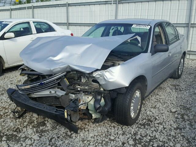 1G1ND52J02M605377 - 2002 CHEVROLET MALIBU SILVER photo 2