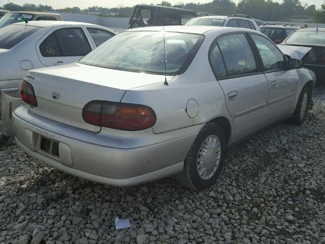 1G1ND52J02M605377 - 2002 CHEVROLET MALIBU SILVER photo 4