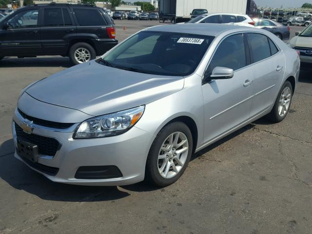1G11C5SL0FU134873 - 2015 CHEVROLET MALIBU 1LT SILVER photo 2