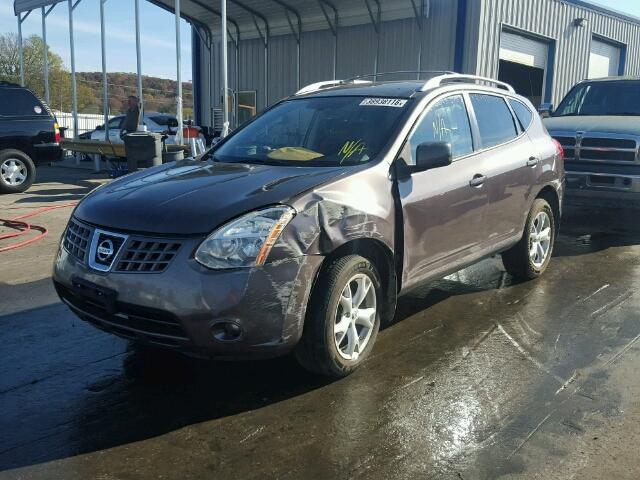 JN8AS58V38W112462 - 2008 NISSAN ROGUE S GRAY photo 2