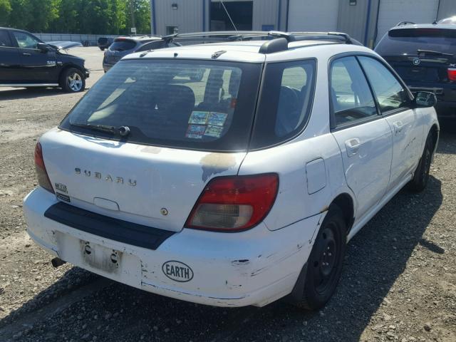 JF1GG65572H803688 - 2002 SUBARU IMPREZA TS WHITE photo 4