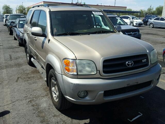 5TDZT34A32S119809 - 2002 TOYOTA SEQUOIA SR GOLD photo 1