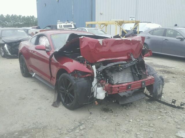 1FA6P8TH5F5411031 - 2015 FORD MUSTANG RED photo 1