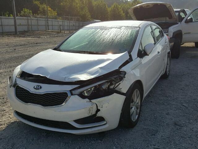 KNAFX4A69F5384708 - 2015 KIA FORTE LX WHITE photo 2