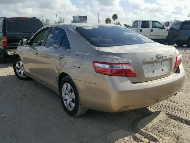 4T1BE46K08U226131 - 2008 TOYOTA CAMRY CE GOLD photo 3