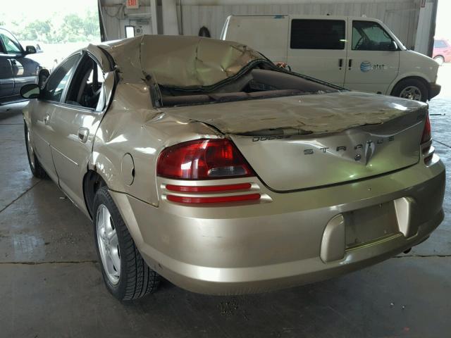 1B3EL46X46N175177 - 2006 DODGE STRATUS SX GOLD photo 3