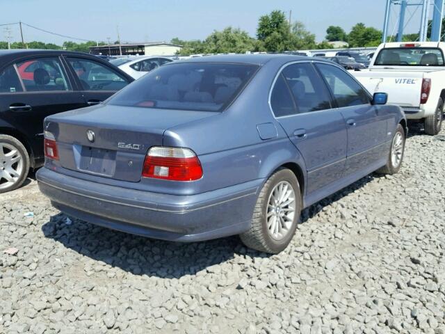 WBADN63403GN88625 - 2003 BMW 540 I AUTO BLUE photo 4