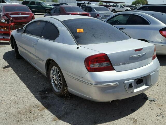 4C3AG52H43E036624 - 2003 CHRYSLER SEBRING LX SILVER photo 3