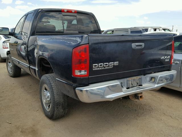 3D7KU28C94G245829 - 2004 DODGE RAM 2500 S BLACK photo 3